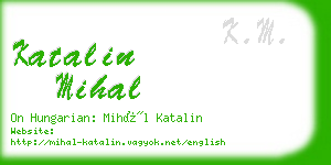 katalin mihal business card